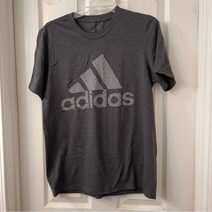 Adidas T-shirt: Gray.  Mens: Medium